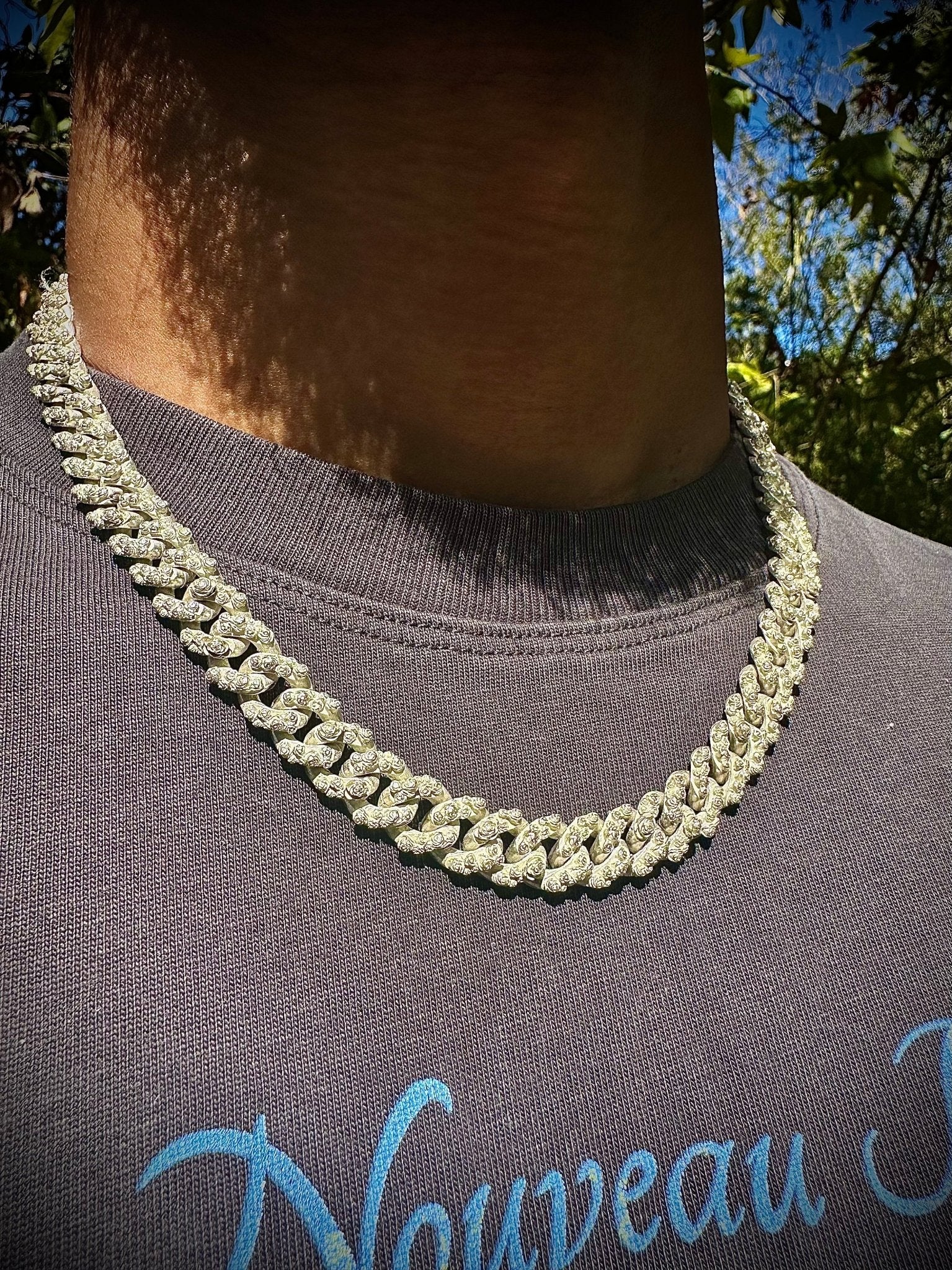 10 mm Rose Cuban Chain - Hyperbolic studio