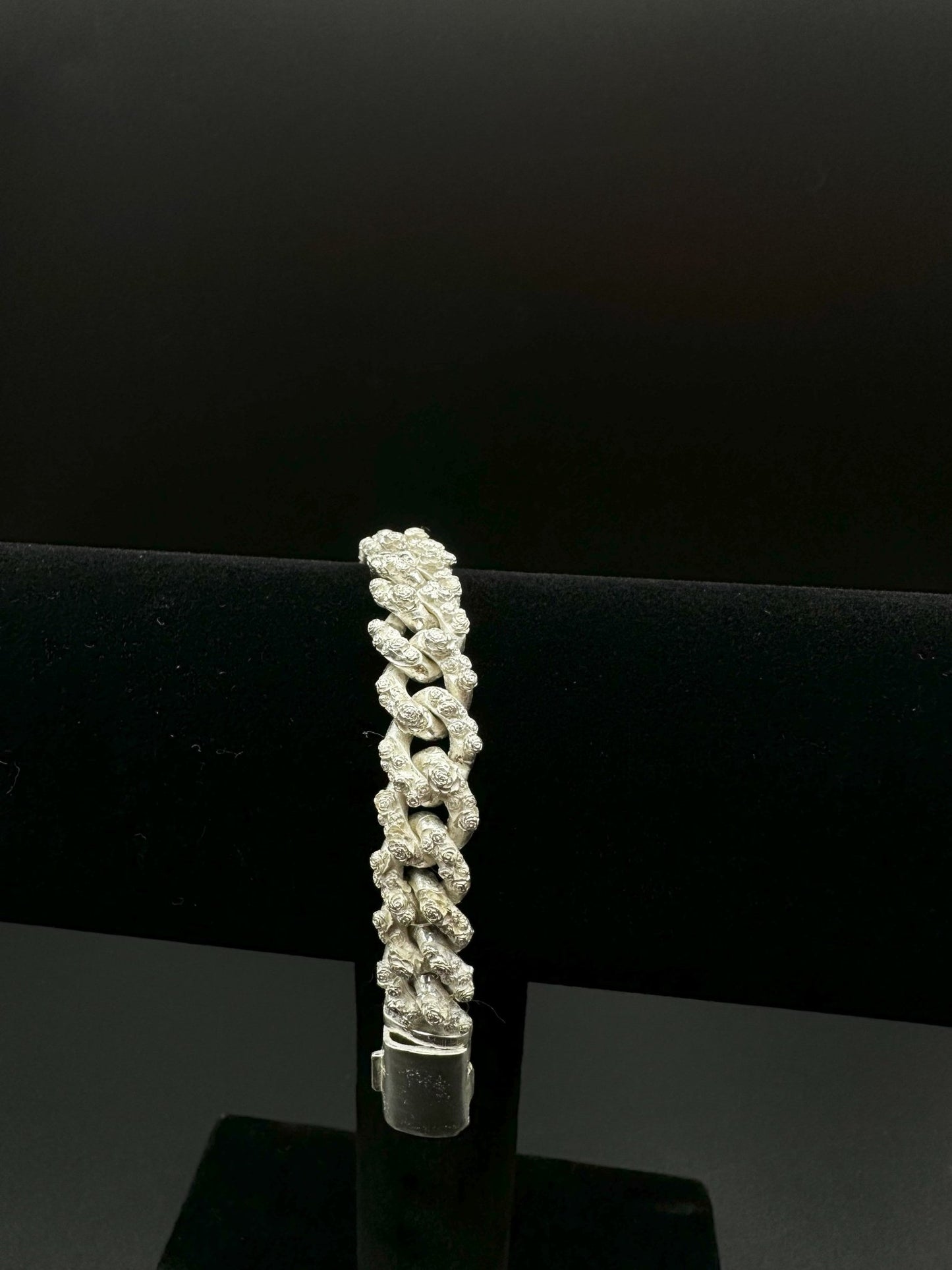 10 mm Rose cuban link bracelet - Hyperbolic studio