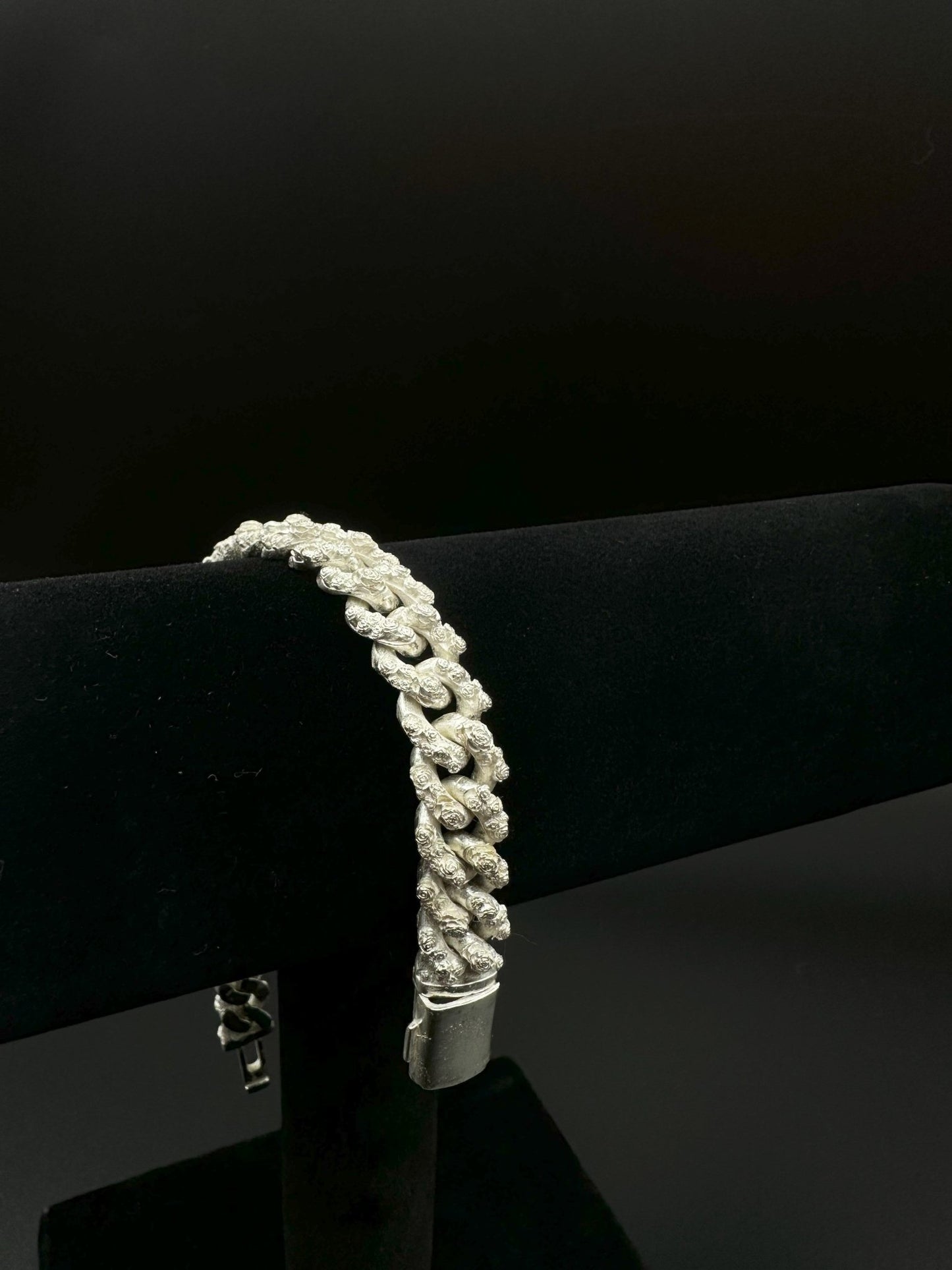 10 mm Rose cuban link bracelet - Hyperbolic studio