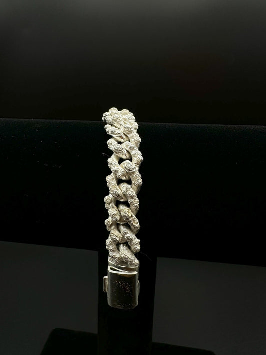 10 mm Rose cuban link bracelet - Hyperbolic studio