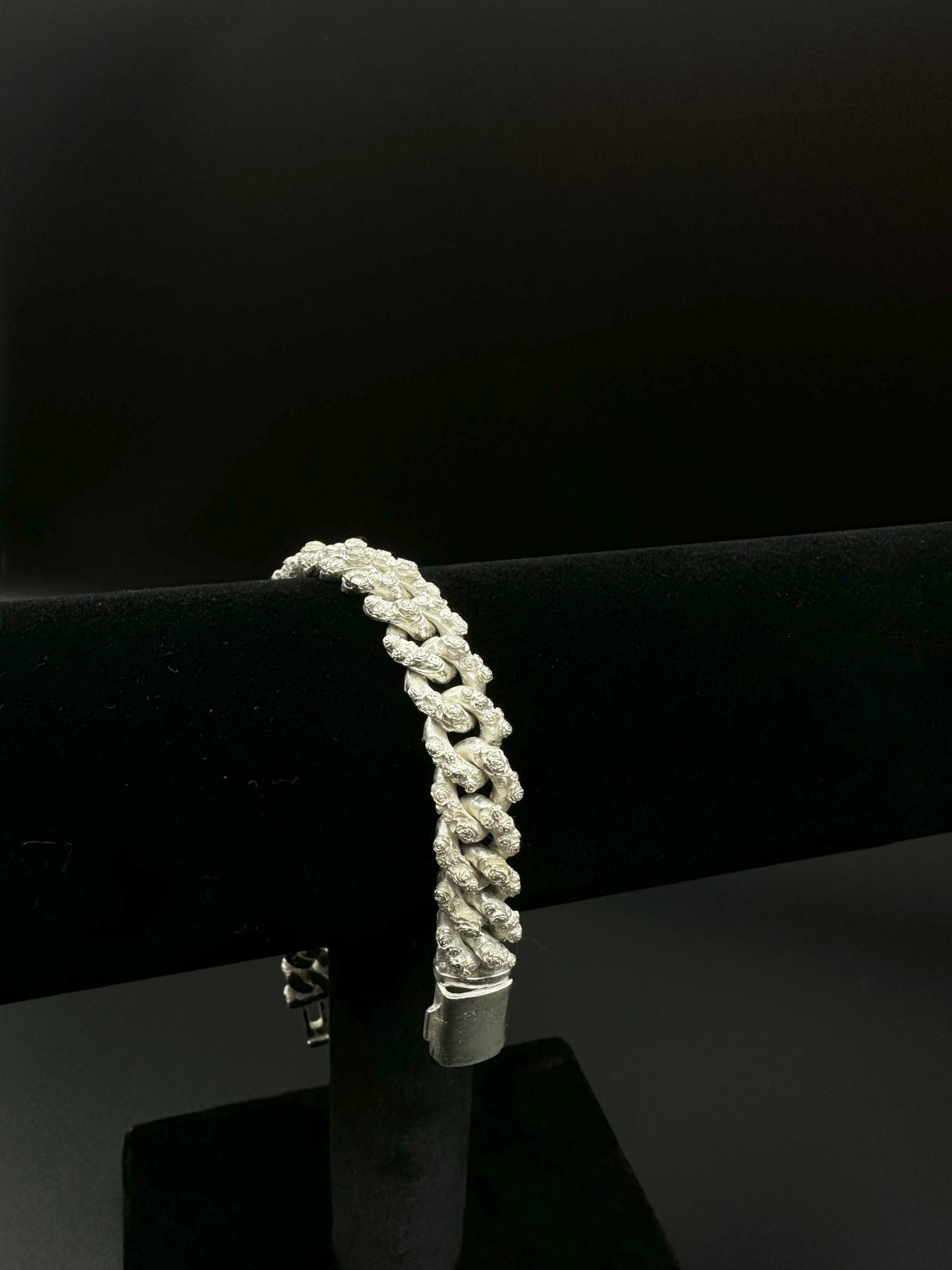 10 mm Rose cuban link bracelet - Hyperbolic studio