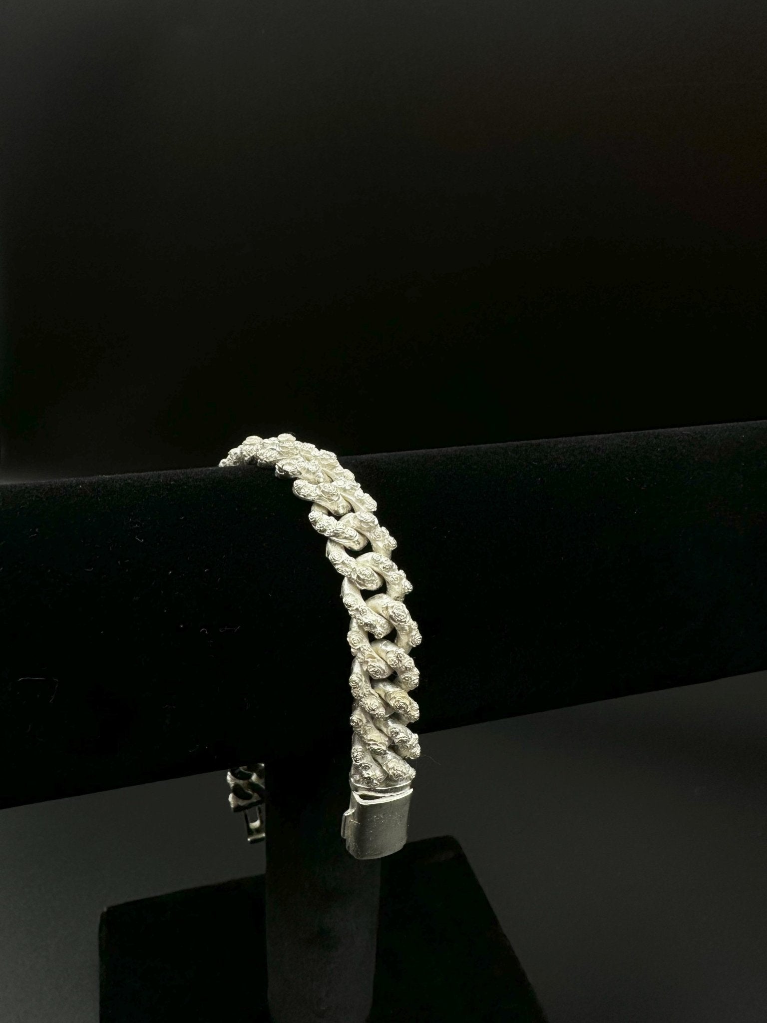 10 mm Rose cuban link bracelet - Hyperbolic studio