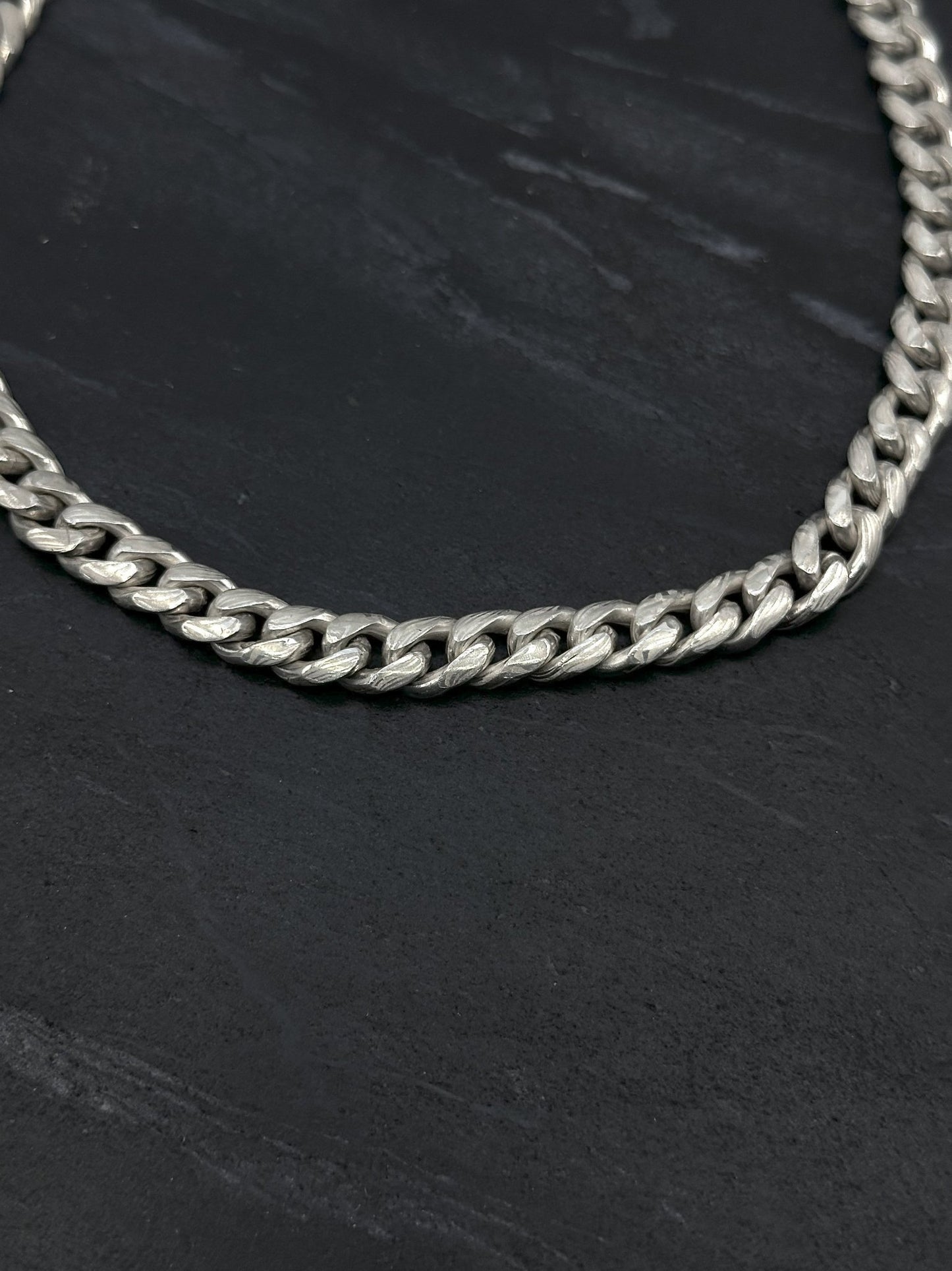 10mm Mokume Gane Cuban link. Silver - Platinum alloy/ .999fine silver - Hyperbolic studio