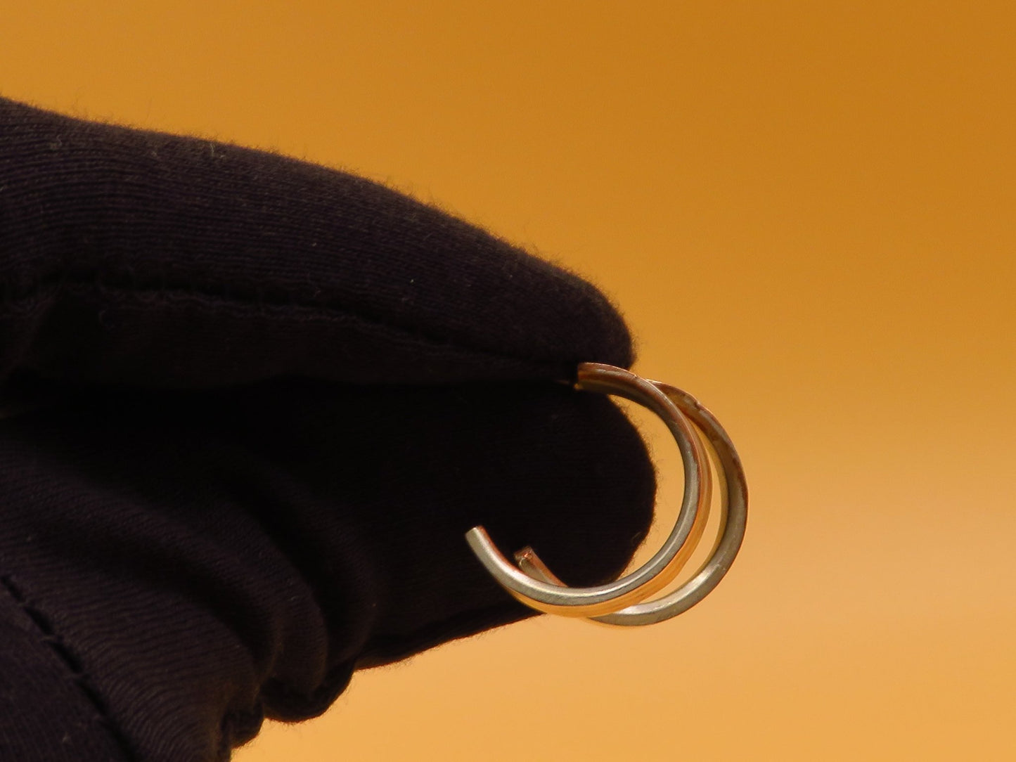Mokume Gane hoop earrings - Hyperbolic studio