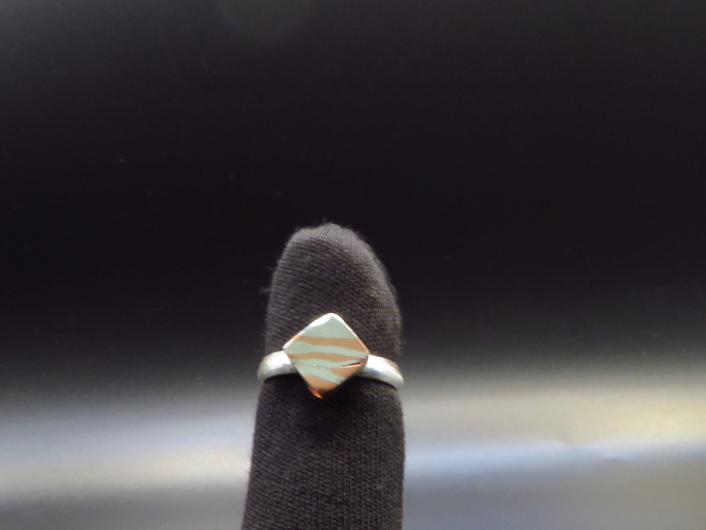 Mokume Gane ring size 6 - Hyperbolic studio