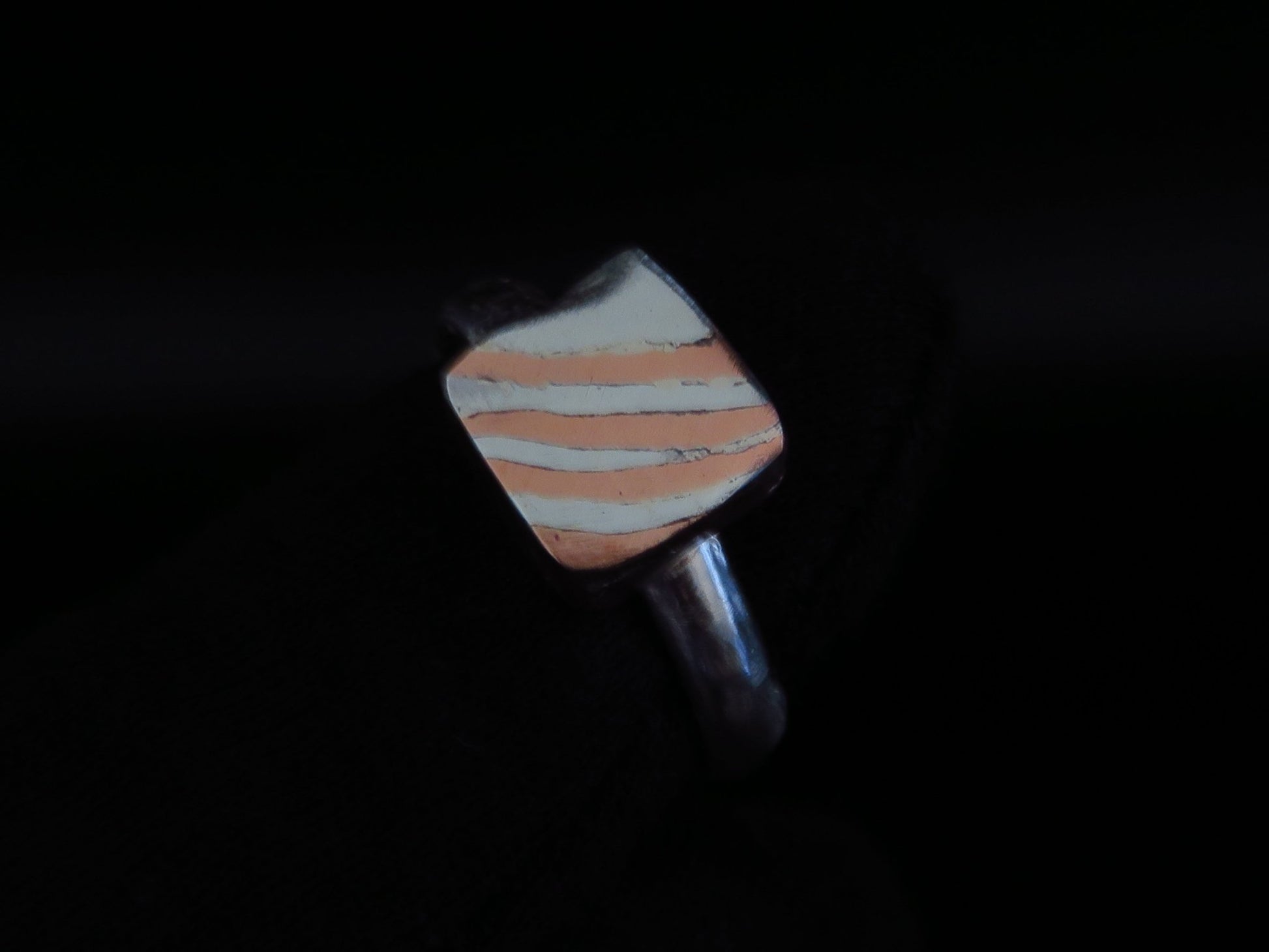 Mokume Gane ring size 6 - Hyperbolic studio