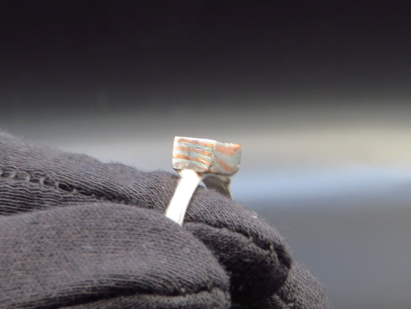 Mokume Gane ring size 6 - Hyperbolic studio