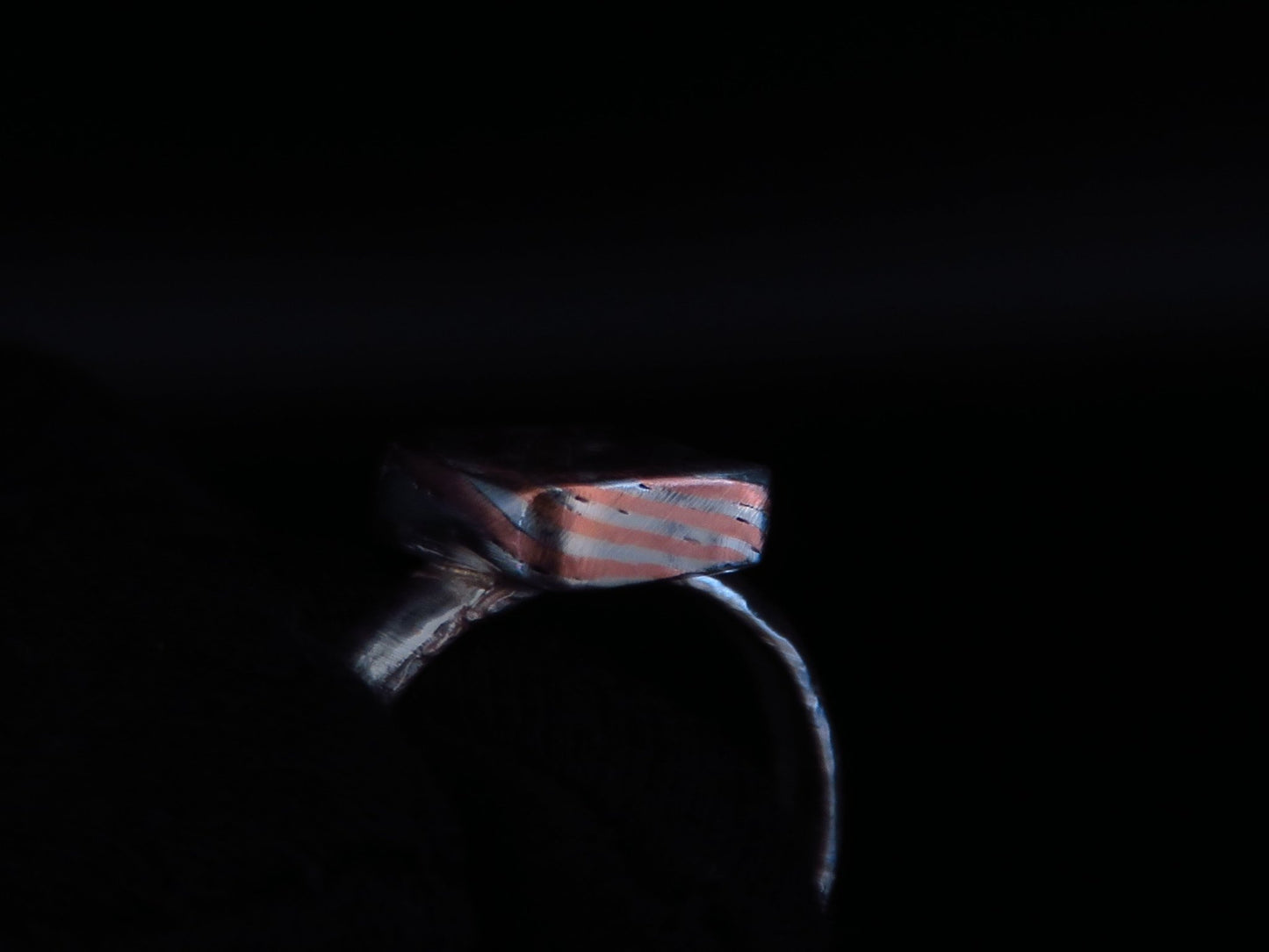 Mokume Gane ring size 6.5 - Hyperbolic studio