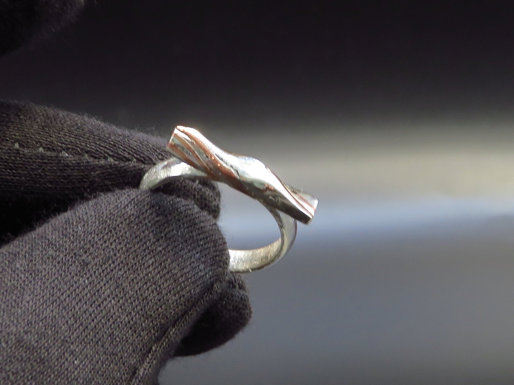 Mokume Gane ring size 7 - Hyperbolic studio