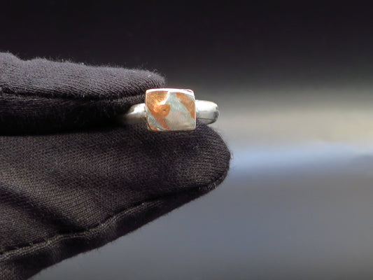 Mokume Gane ring size 8 - Hyperbolic studio