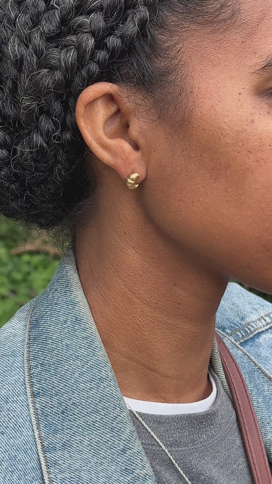 Croissant earrings