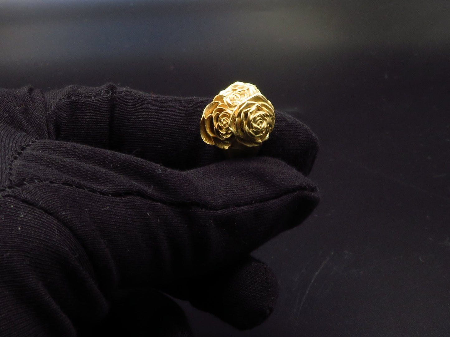 Rose Signet ring - Statement jewelry - Gold Vermeil - Hyperbolic studio