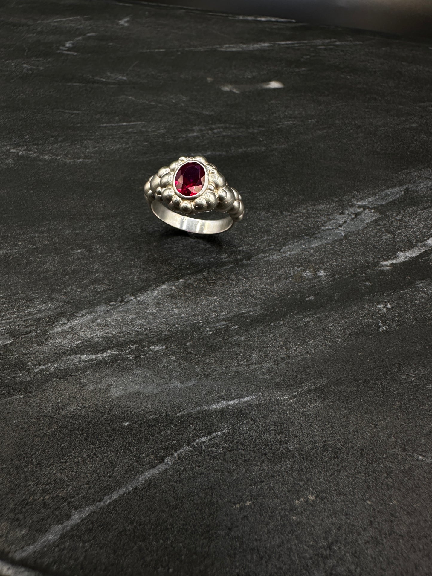 Bubble Ring – Sculptural Sterling Silver Statement Ring