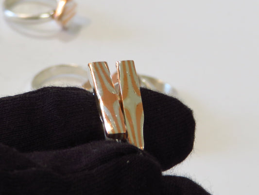 Mokume Gane ring size 7 - Hyperbolic studio