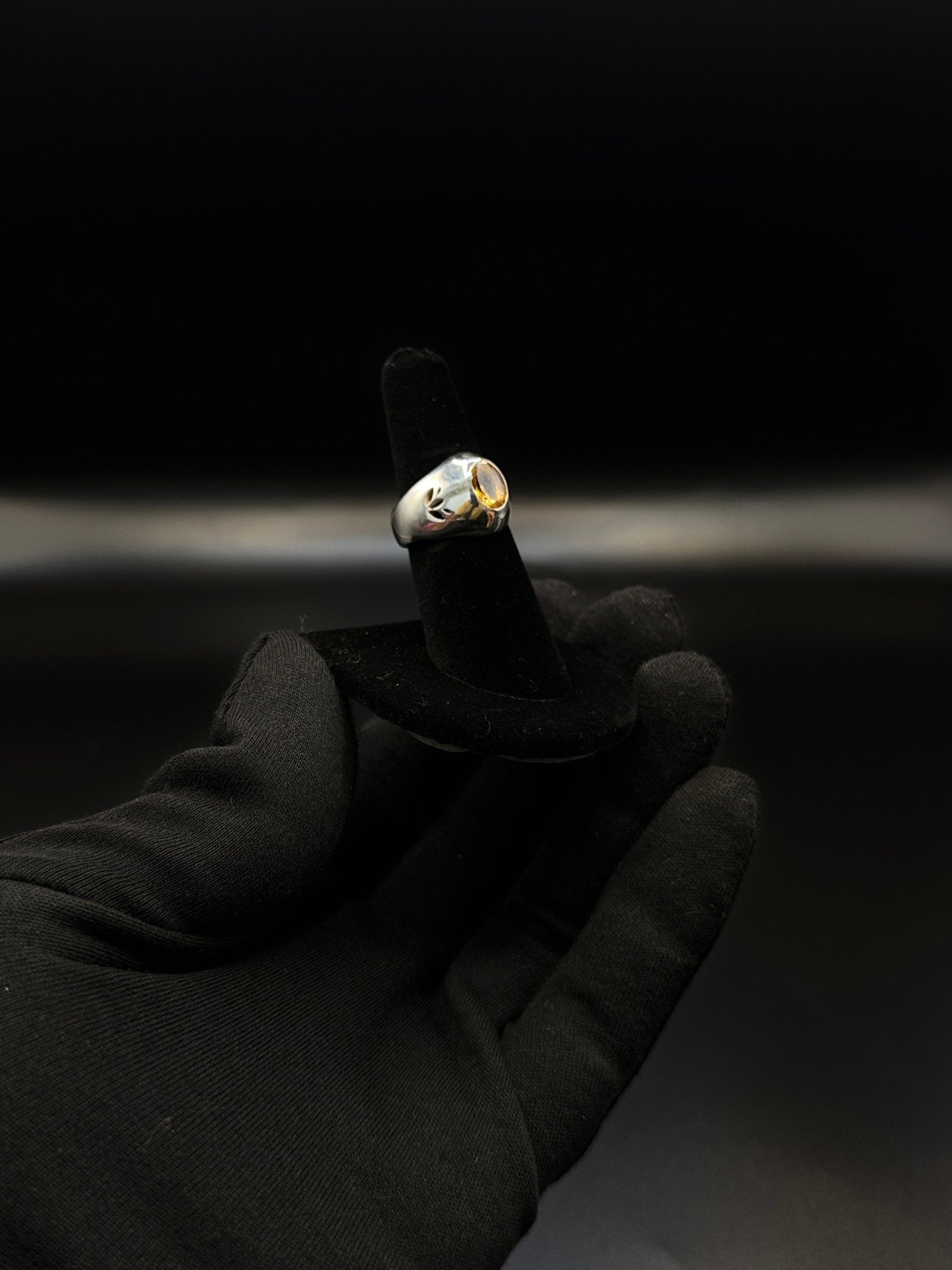 Oval Citrine ring - Vintage inspired - Hyperbolic studio