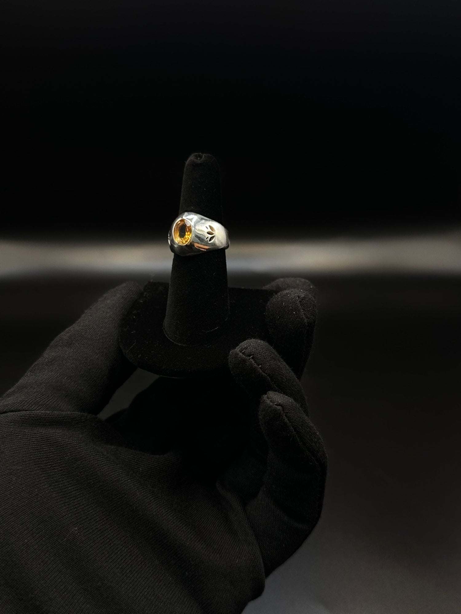 Oval Citrine ring - Vintage inspired - Hyperbolic studio