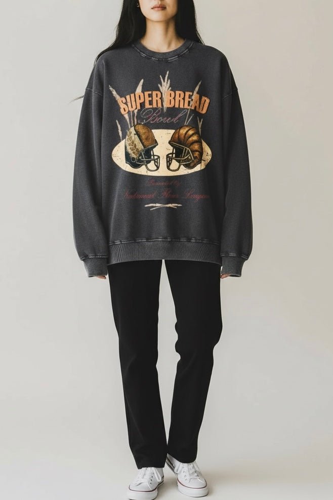 Super Bread Bowl Oversized Crewneck - Hyperbolic studio
